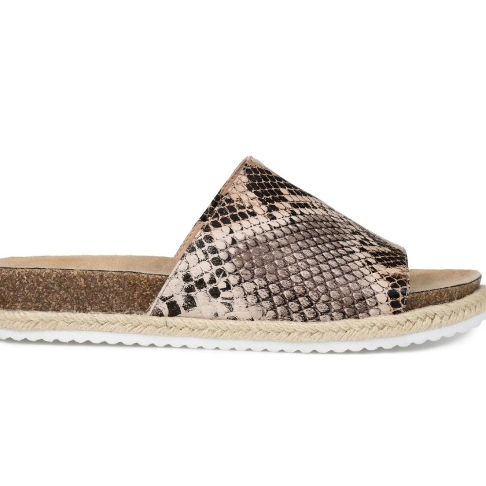 Snake-print Slides - Picture 2 of 3